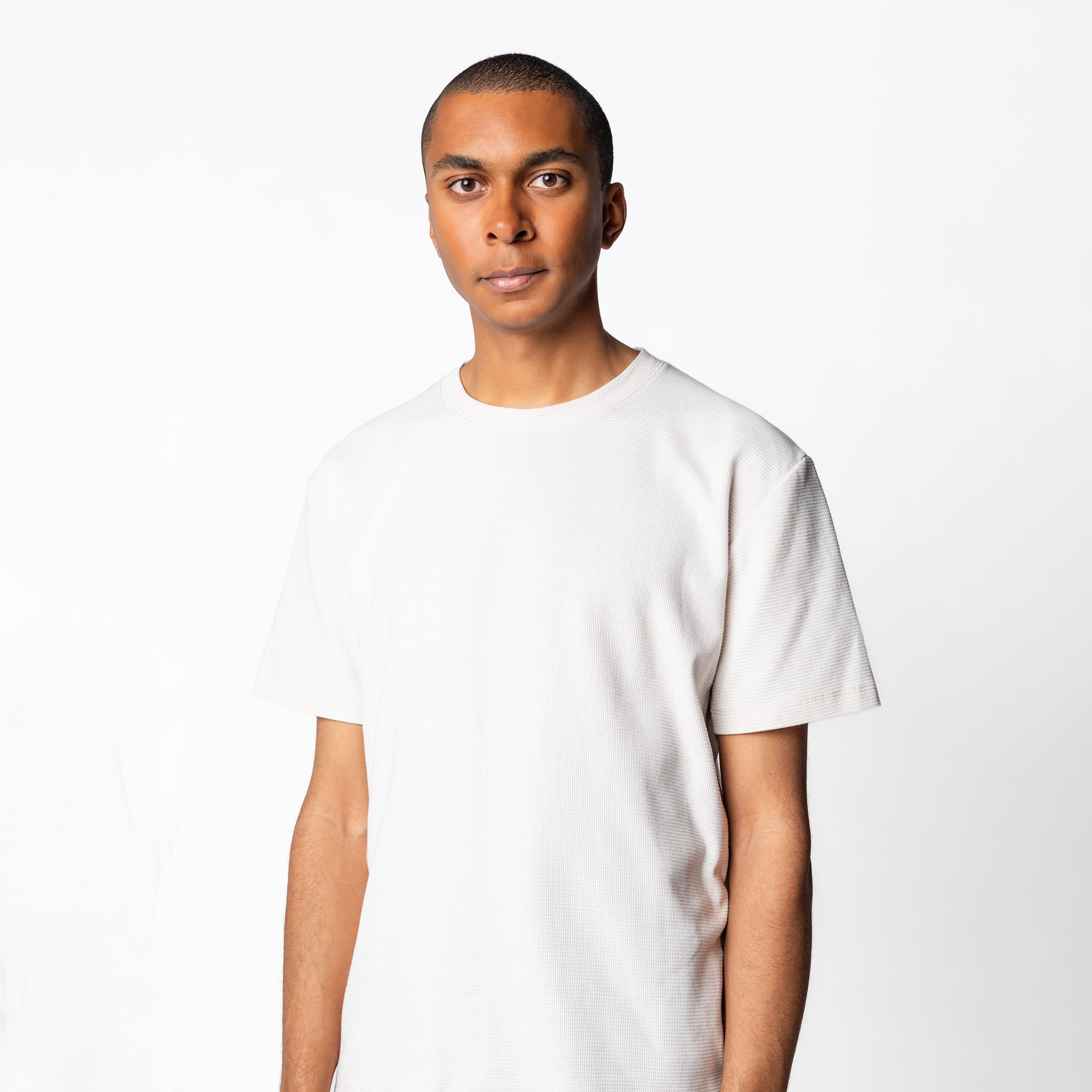 Biały t-shirt męski