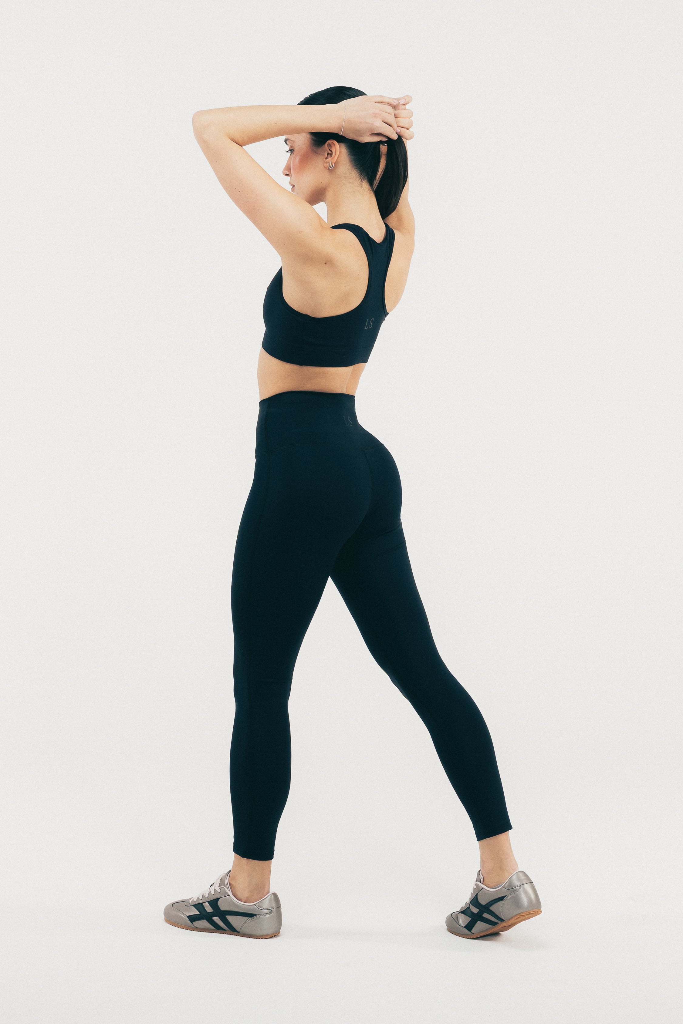 ZESTAW LEGGINSY ICON + STANIK SPORTOWY EVA LUMEA™ CZARNY