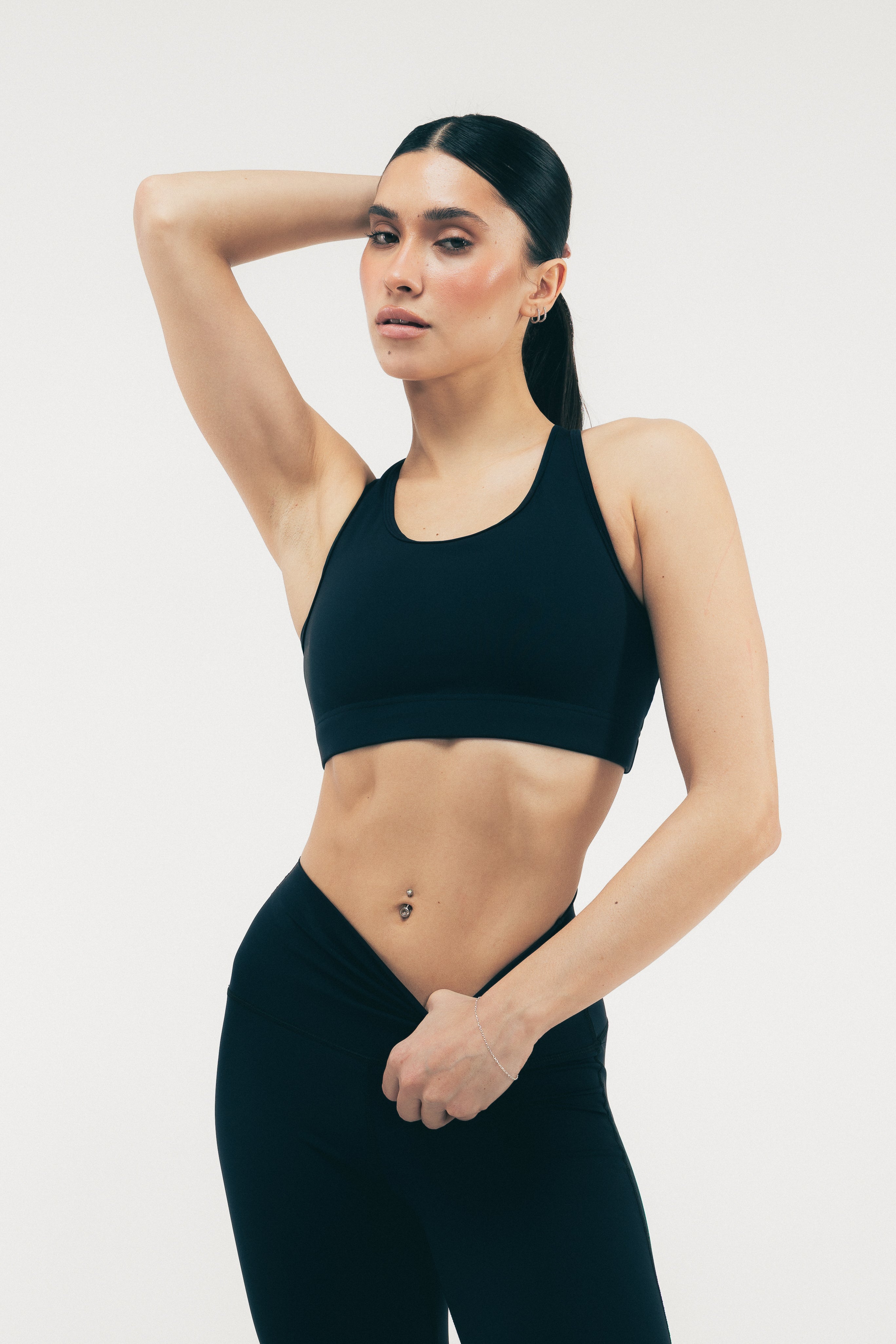 ZESTAW LEGGINSY ICON + STANIK SPORTOWY EVA LUMEA™ CZARNY