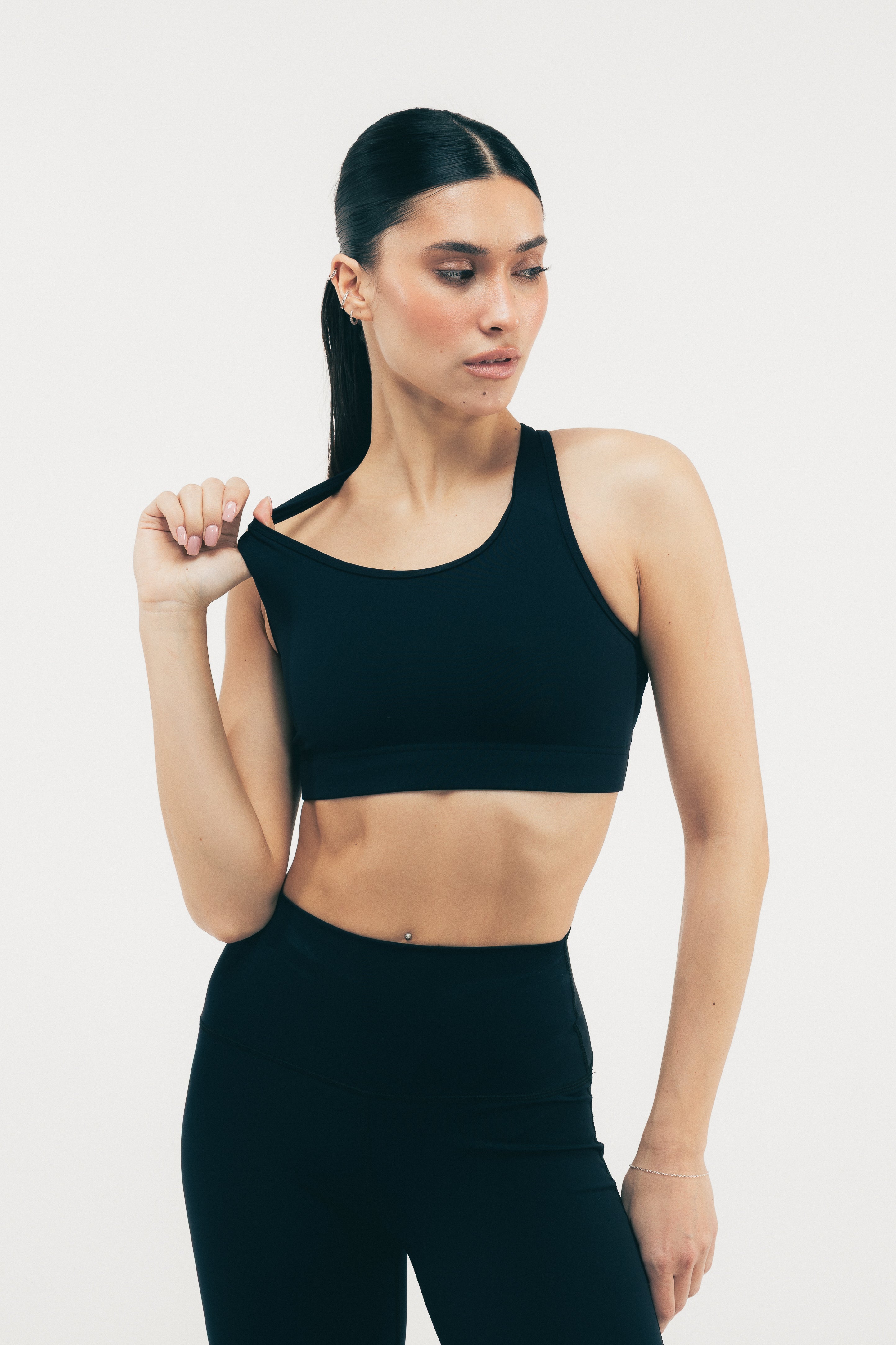 ZESTAW LEGGINSY ICON + STANIK SPORTOWY EVA LUMEA™ CZARNY