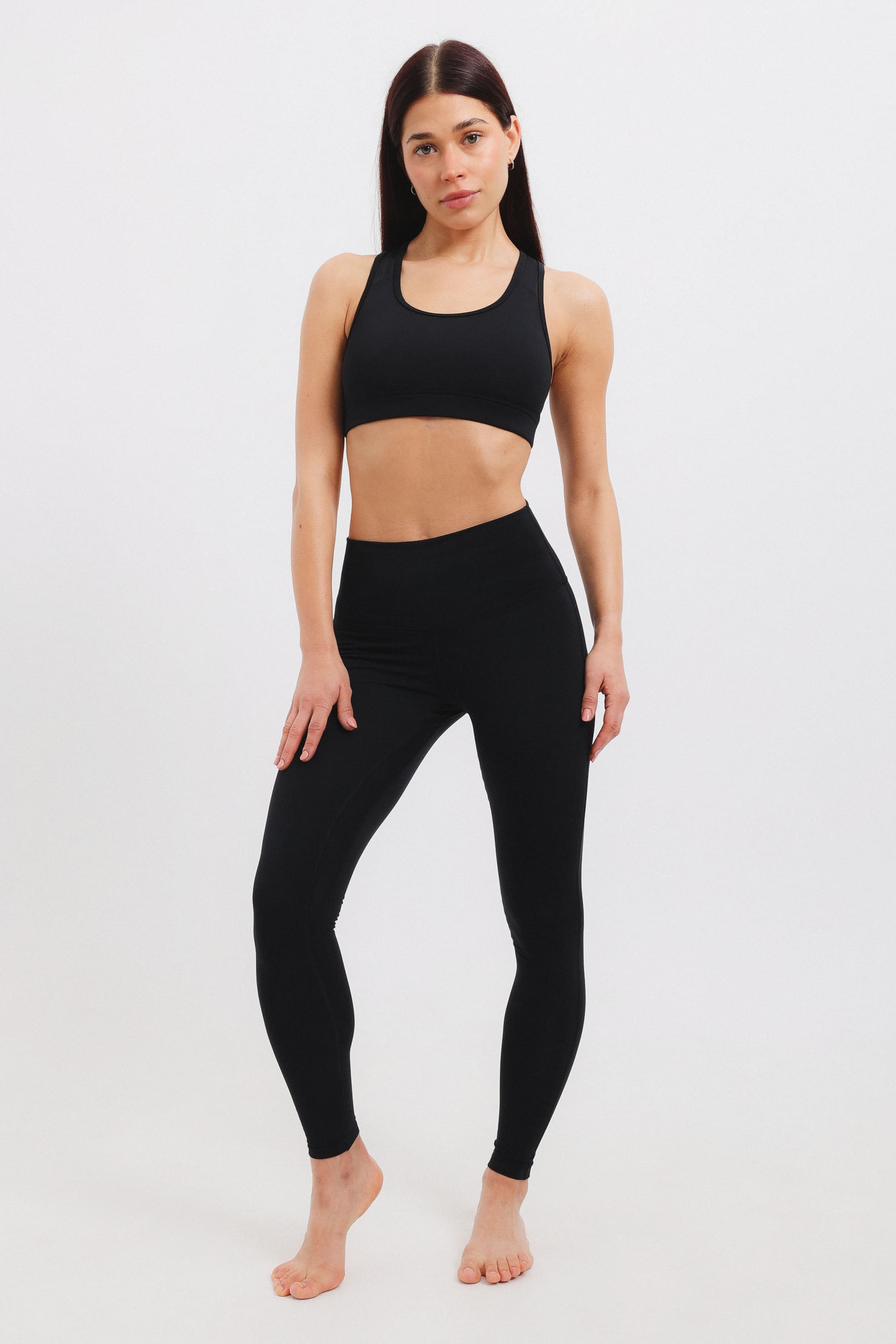 Czarny komplet do jogi