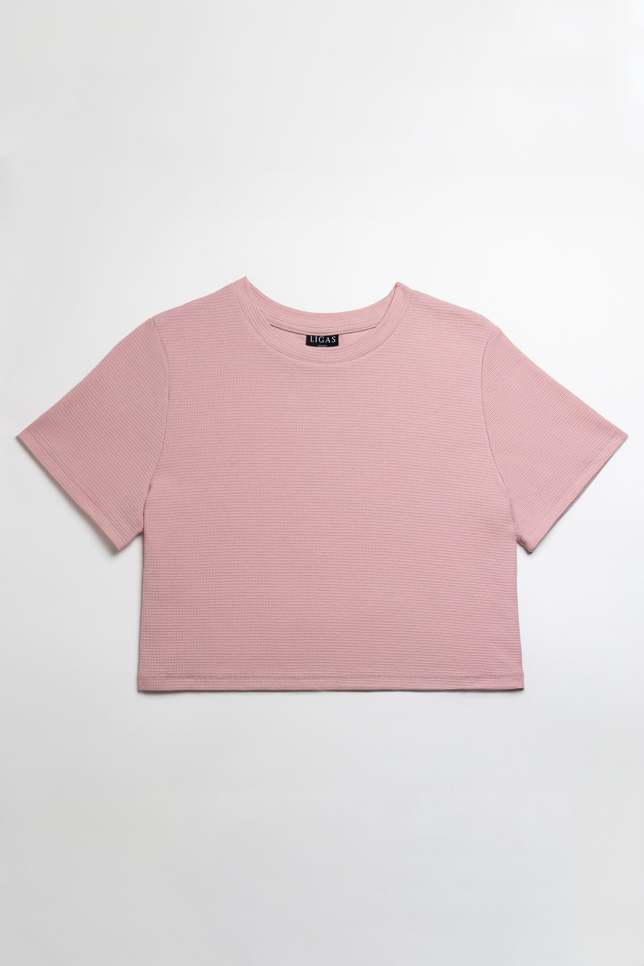 KRÓTKI T-SHIRT LILA – SOFT PINK