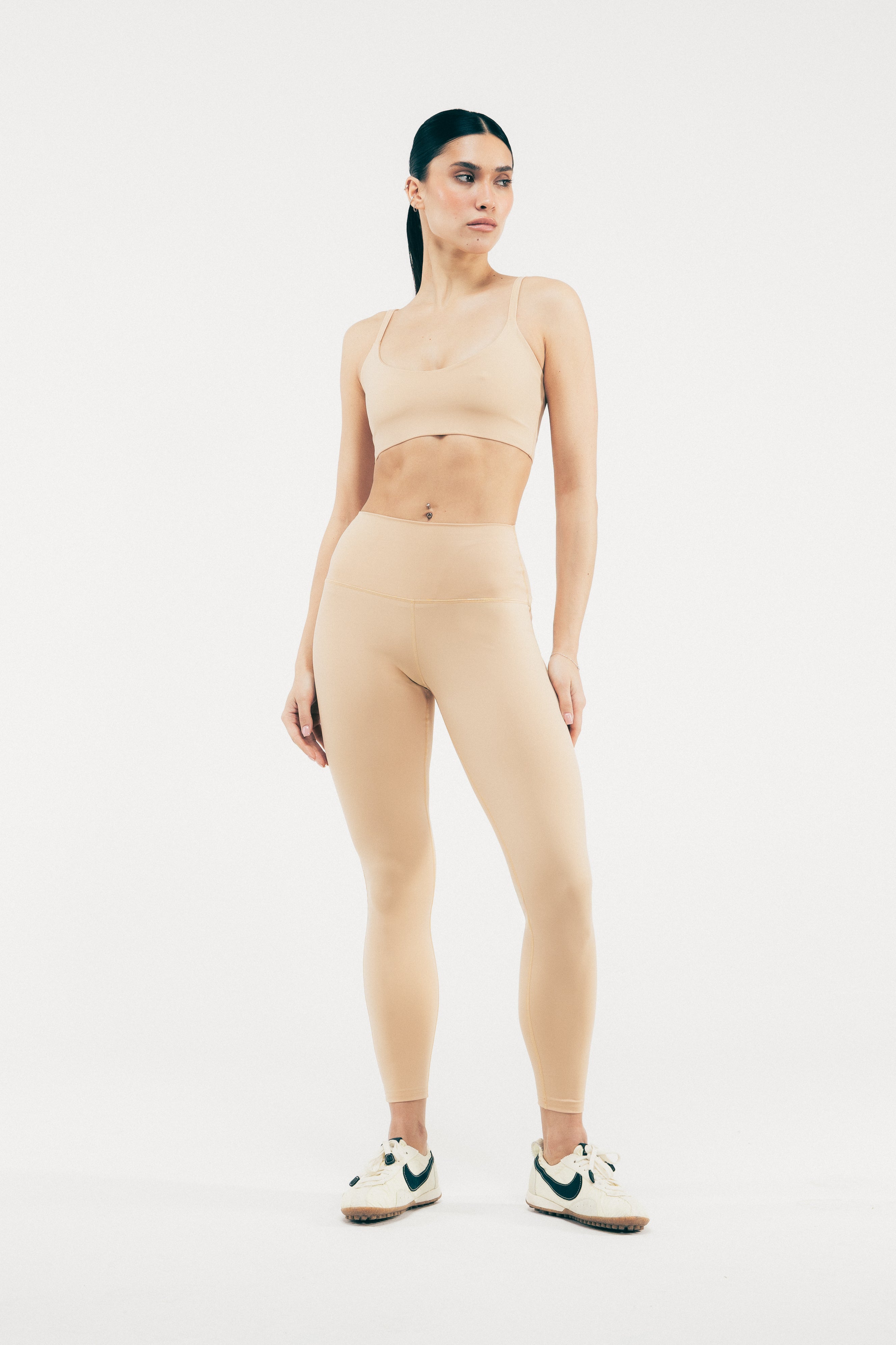 LEGGINSY Z WYSOKIM STANEM ICON, LUMEA™️ – BEŻOWE