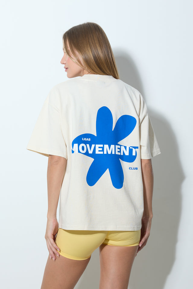 LIGAS THE MOVEMENT CLUB – T-shirt oversize z krótkim rękawem – zdjęcie 4